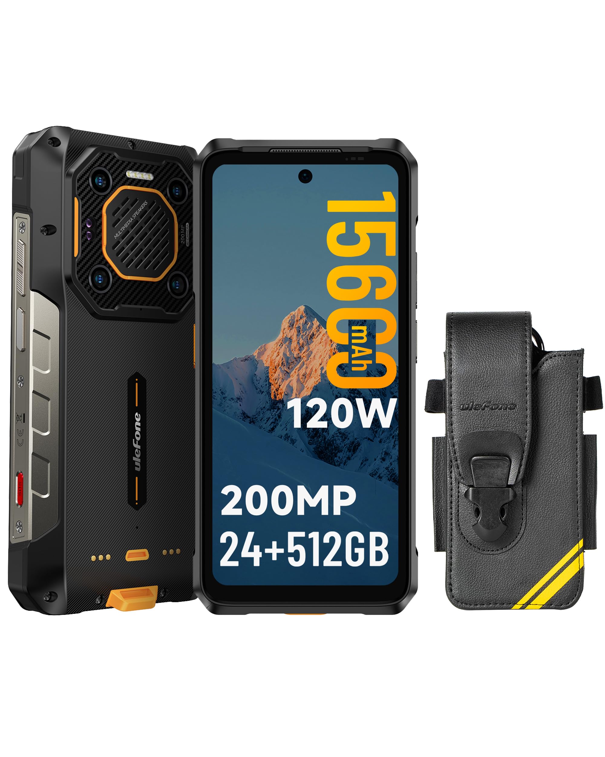 Ulefone Armor 26 Ultra 5G Rugged Smartphone, 24GB+512GB, 200MP+