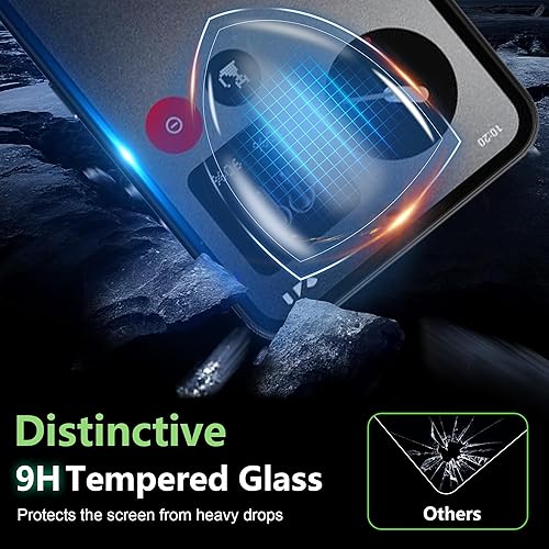 Miniatura 6 de Protector de pantalla para CMF Phone 1, película de vidrio templado de dureza 9H anti-rayones, compatible con fundas (2 unidades)