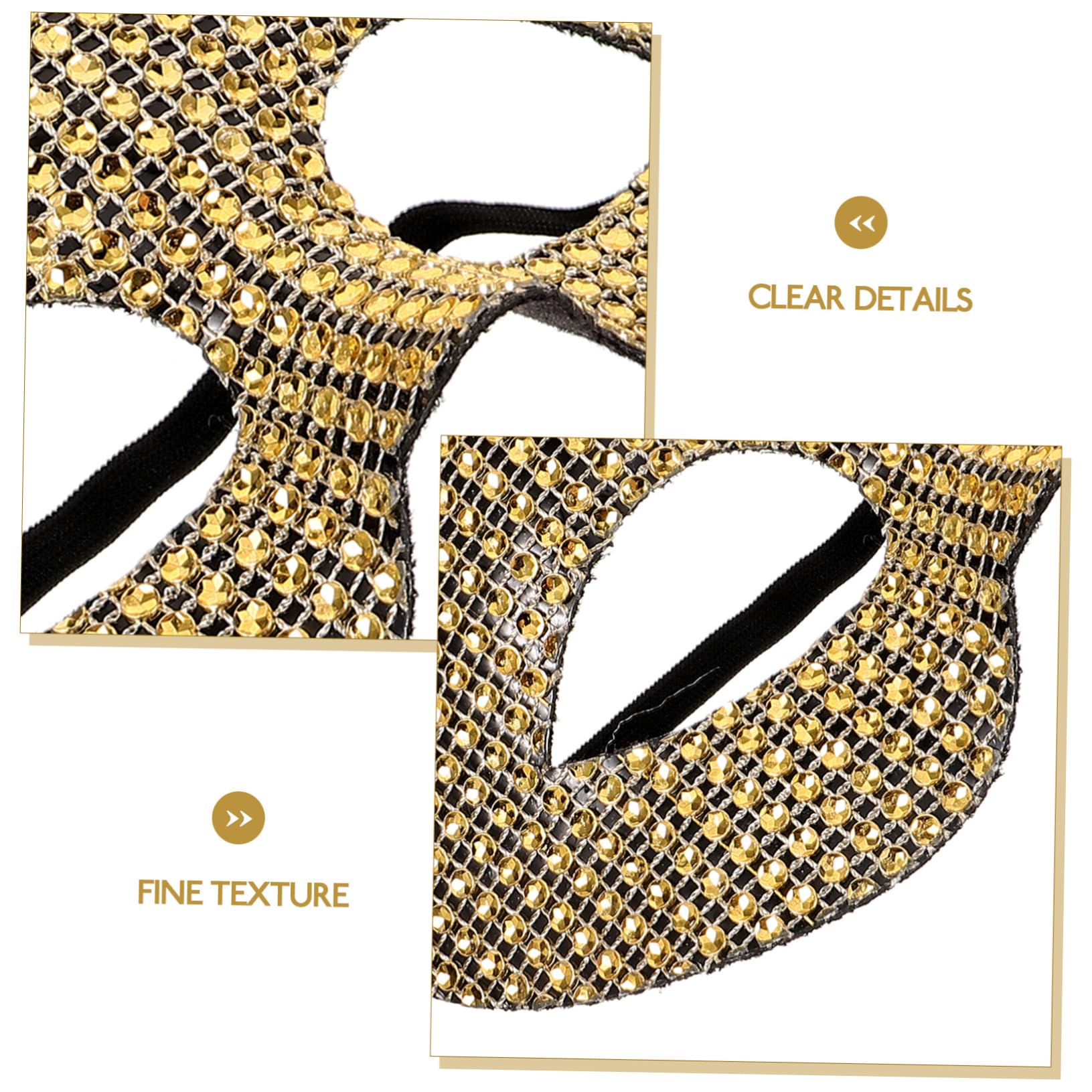 Healeved 5 Pezzi Maschera per Cosplay con Decorazioni Maschera per Leggera e Confortevole per e Foto Accessorio per Performance e Halloween