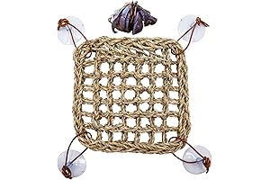 Hermit Crab Playground: Woven Seagrass Mat with Suction Cup