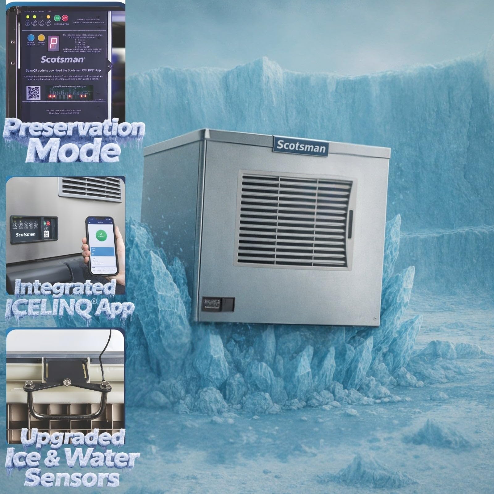 Scotsman Prodigy Elite Small Cube 30" Ice Maker - 365 Lb/Day on Fridge.com - View 5