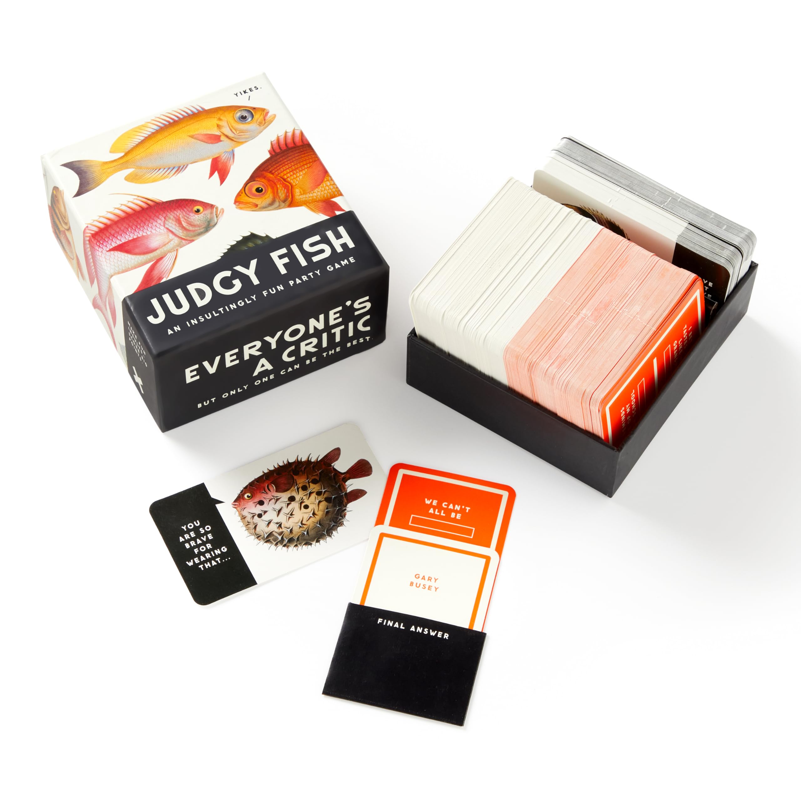 Brass Monkey Judgy Fish - Social Party Game With 150+ Fish Card Prompts For Making Judgy Fish Commentary, 2.6 x 4.45 x 5.15 inches - Image 2