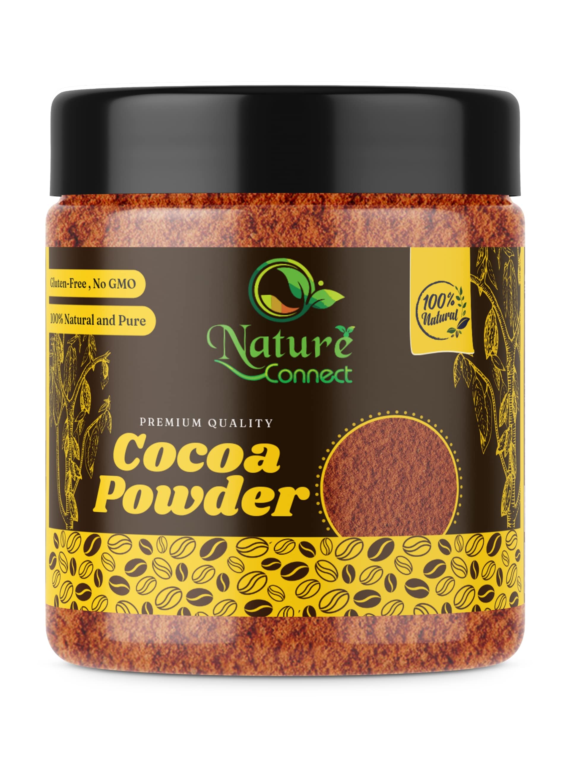 Nature Connect Special Dark Cocoa Powder for Cake 200 gm Making Natural & Unsweetened Dutch Process Cocoa Powder Vegan Gluten Free Perfect for Baking Cakes Cookies [Jar Pack] (B09SSZ1FKG) Amazon Price History, Amazon Price Tracker