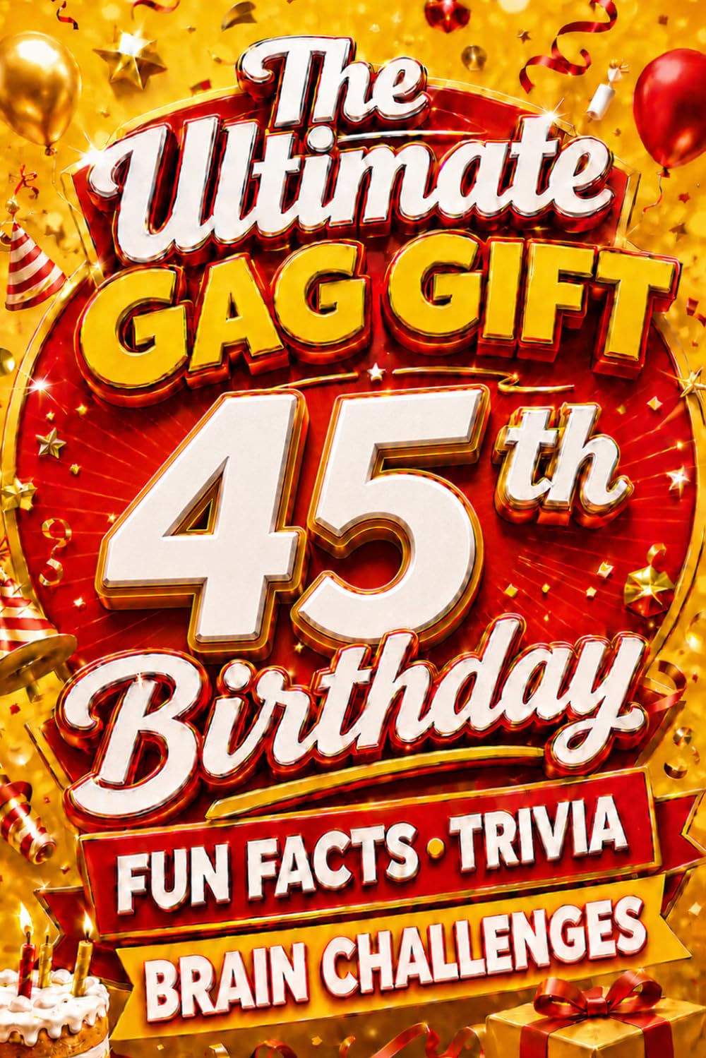 The Ultimate Gag Gift for a 45th Birthday Fun Facts, Trivia & Brain Challenges: Printed on Natural Groundwood Paper for a Warm, Classic Reading Experience