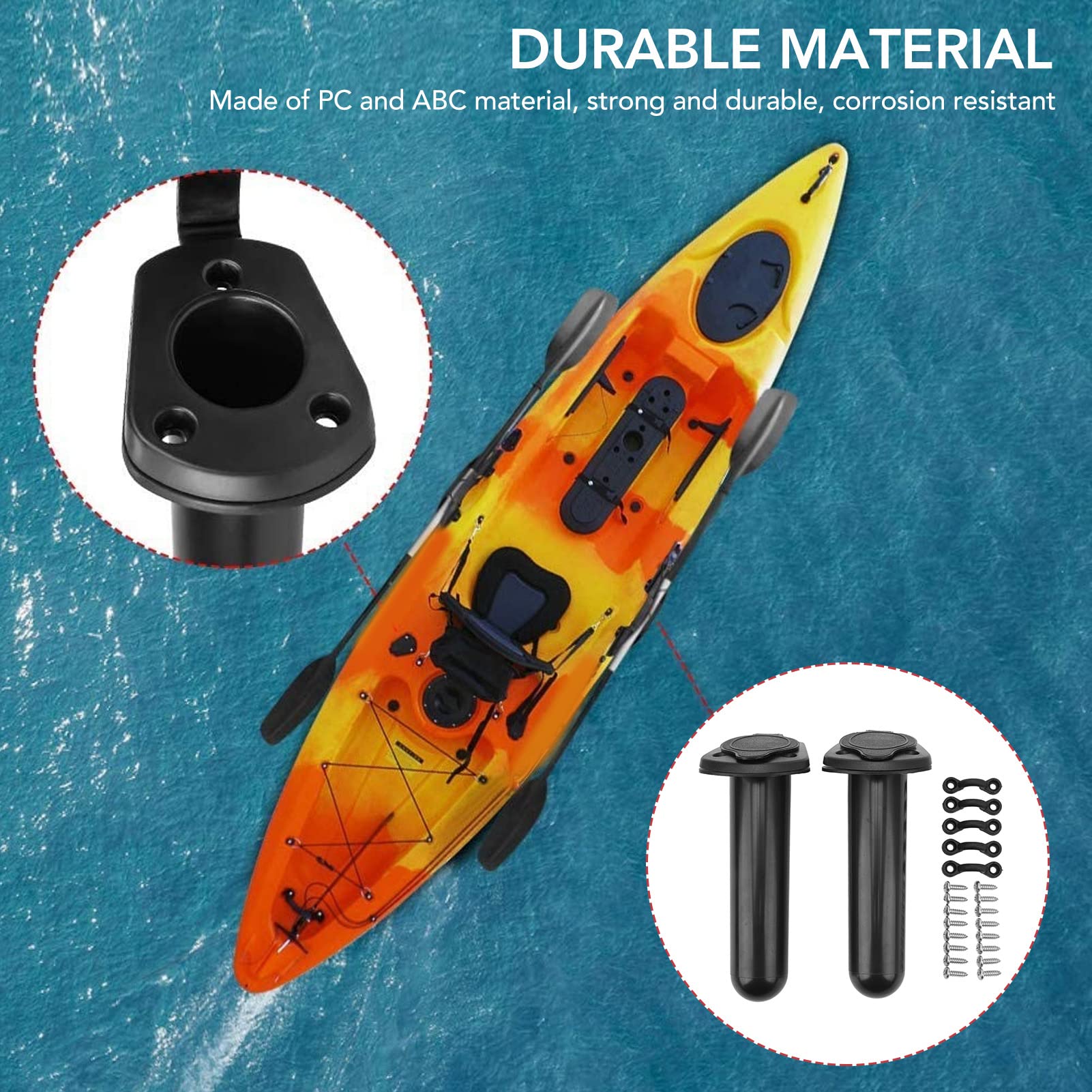 Amazon | カヤック フィッシング ロッド ホルダー フラッシュ マウント