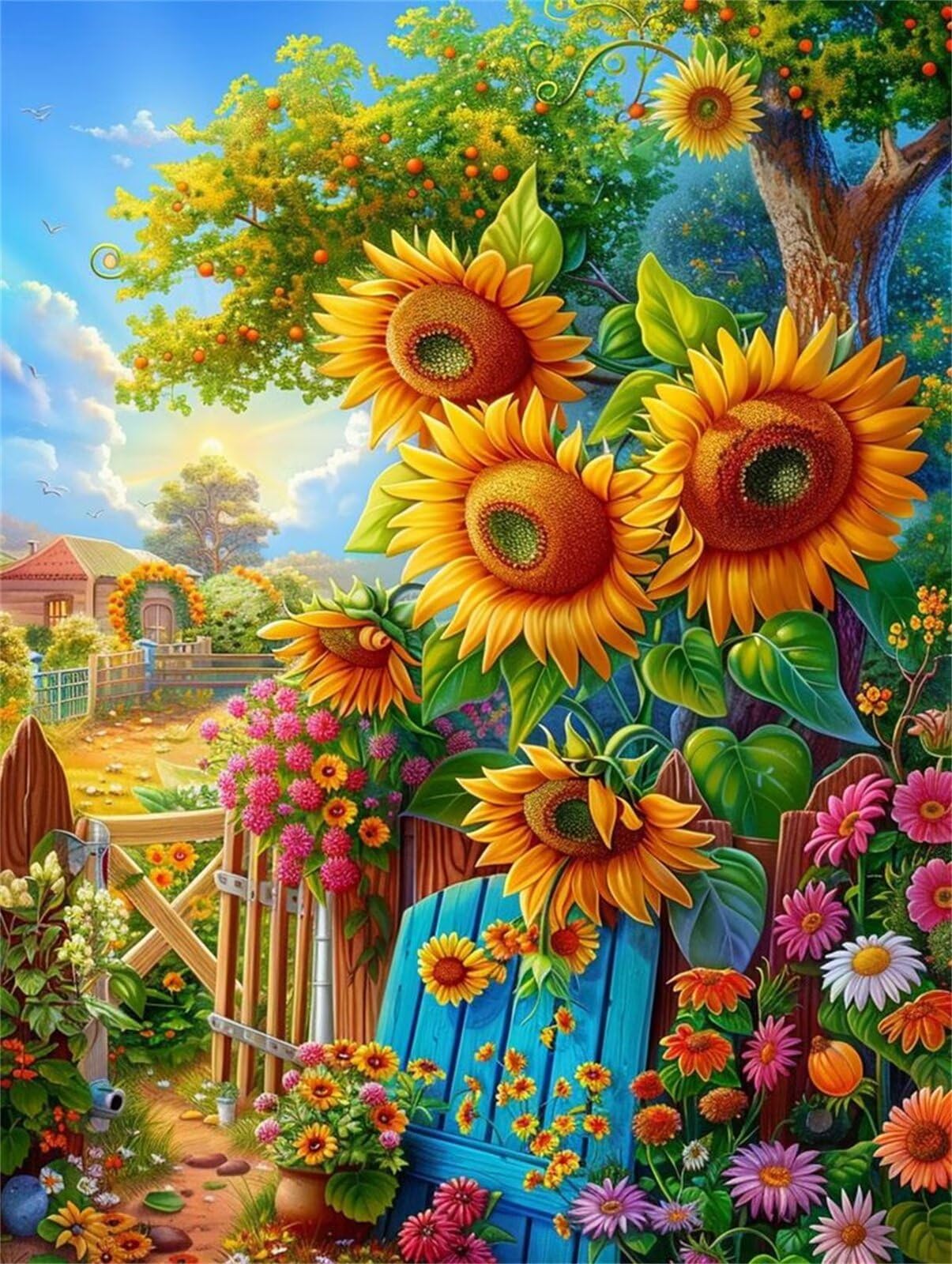 Puzzle 1200 Pezzi per Adulti Fiore Girasole Gioco Educativo Divertimento Impossible Difficile Puzzle per Adulti 1200 Pezzi 75 x 50 cm