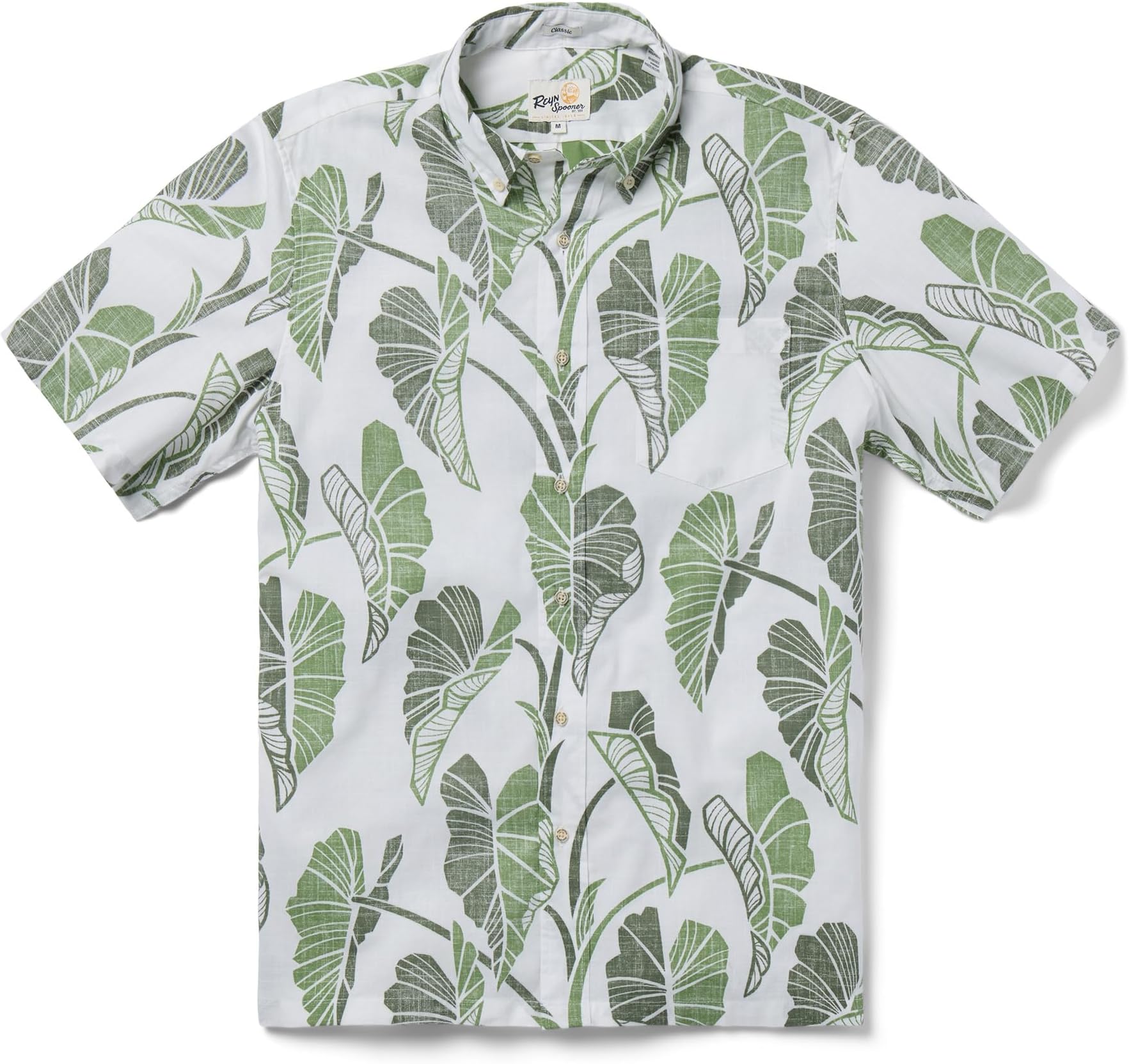 Men’s Tropical Leaves Hawaiian Aloha Shirt - Pullover