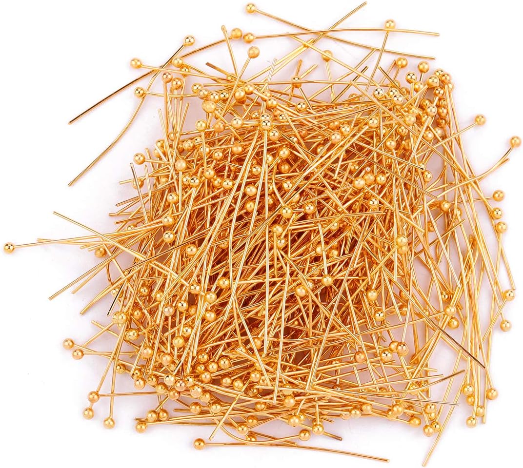 Ball Head pins Gold for DIY Jewelry Making 30mm 400pcs - Image 3