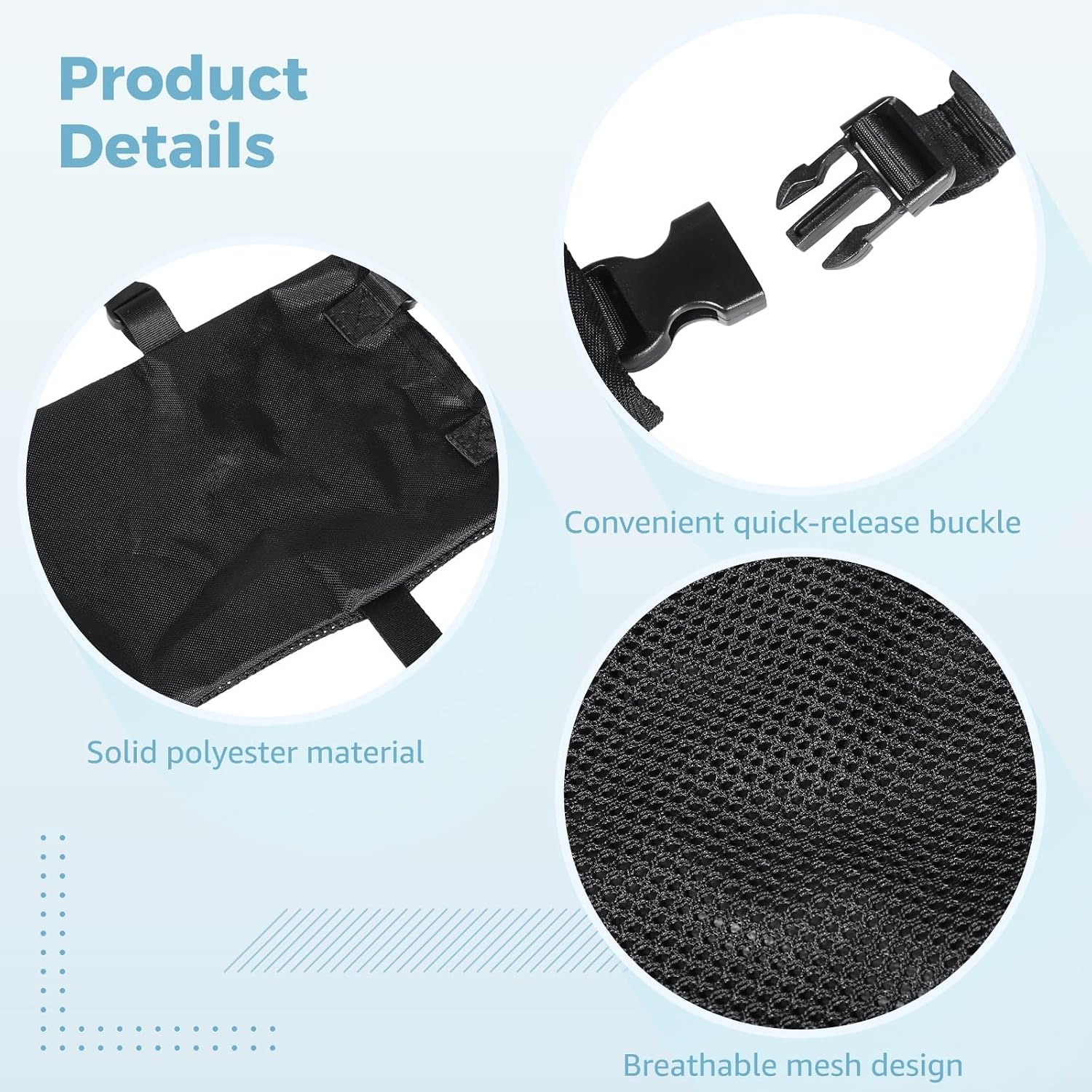 2-Pack Catheter Bag Covers, 2000 Ml Capacity Stabilizing Device, Breathable Mesh With Adjustable Straps