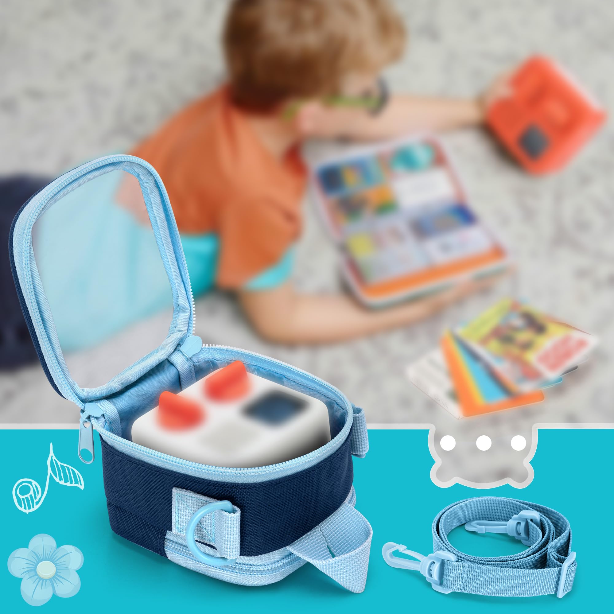 Sac de Rangement pour YOTO Mini - Étui de Transport Antichoc Étanche pour Accessoires Lecteur Sac de Rangement pour YOTO Mini - Étui de Transport Antichoc Étanche pour Accessoires Lecteur