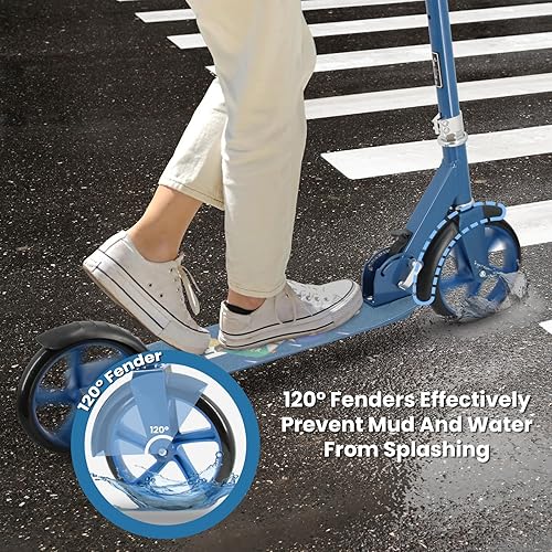 Miniatura 3 de Patinete para mayores de 6 años, niños, adolescentes y adultos. Carga máxima de 240 libras. Plegable, ligero, ruedas grandes de 8 pulgadas para