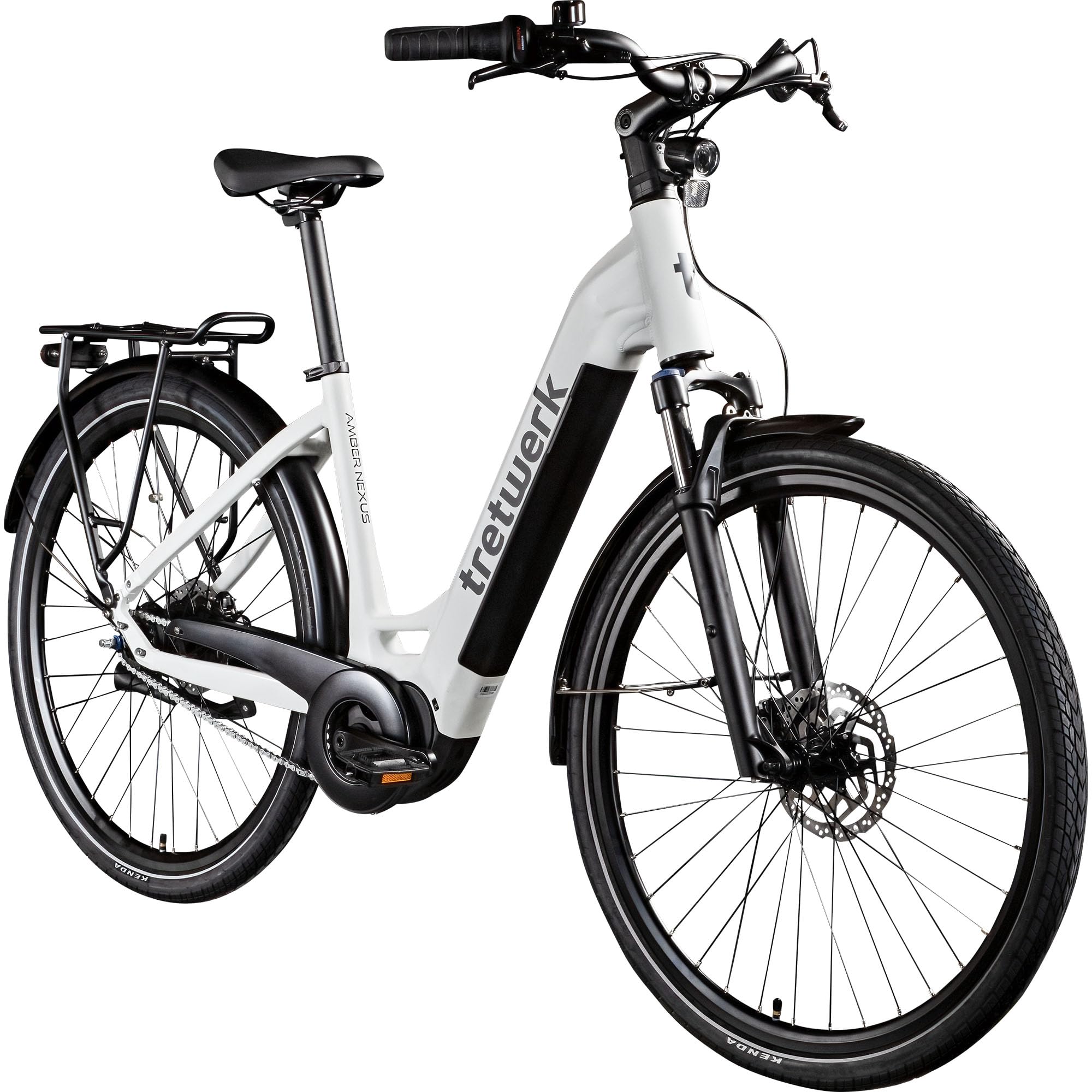 TRETWERK - 28 Zoll E-Bike - Damen City Bike - Amber Nexus - Pedelec Damenfahrrad mit Shimano Nexus 7 Nabenschaltung - E-Cityrad Elektrofahrrad mit Mittelmotor 250W 36V 522Wh 80Nm