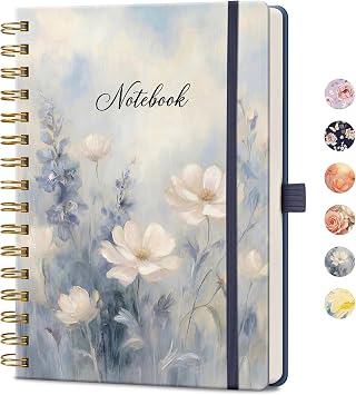 AHGXG Spiral Journal Notebook, 160 Lined Pages, A5 Size 5.7 x 8.3