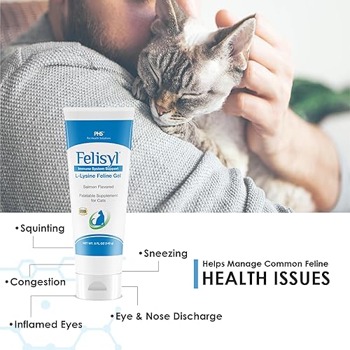 Miniatura 4 de Gel de L-lisina para gatos y gatitos (5 onzas)  Sistema inmunológico, respiratorio y apoyo para la salud ocular. Reduce los estornudos, la secreción