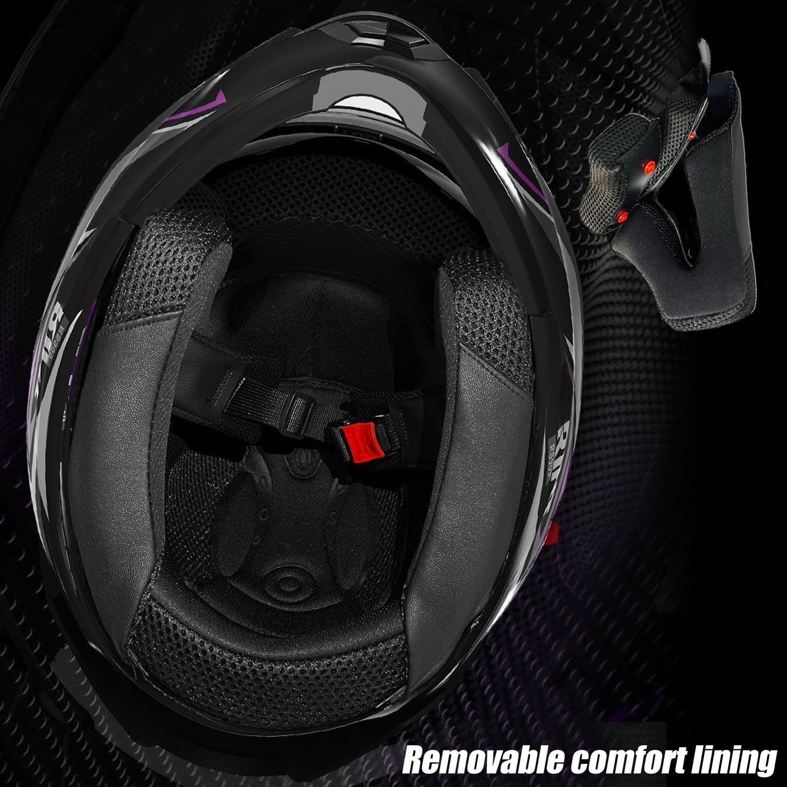Casco Integral De Motocicleta Modular Homologado ECE 22.06 con Doble Visera para Adultos, Hombres Y Mujeres