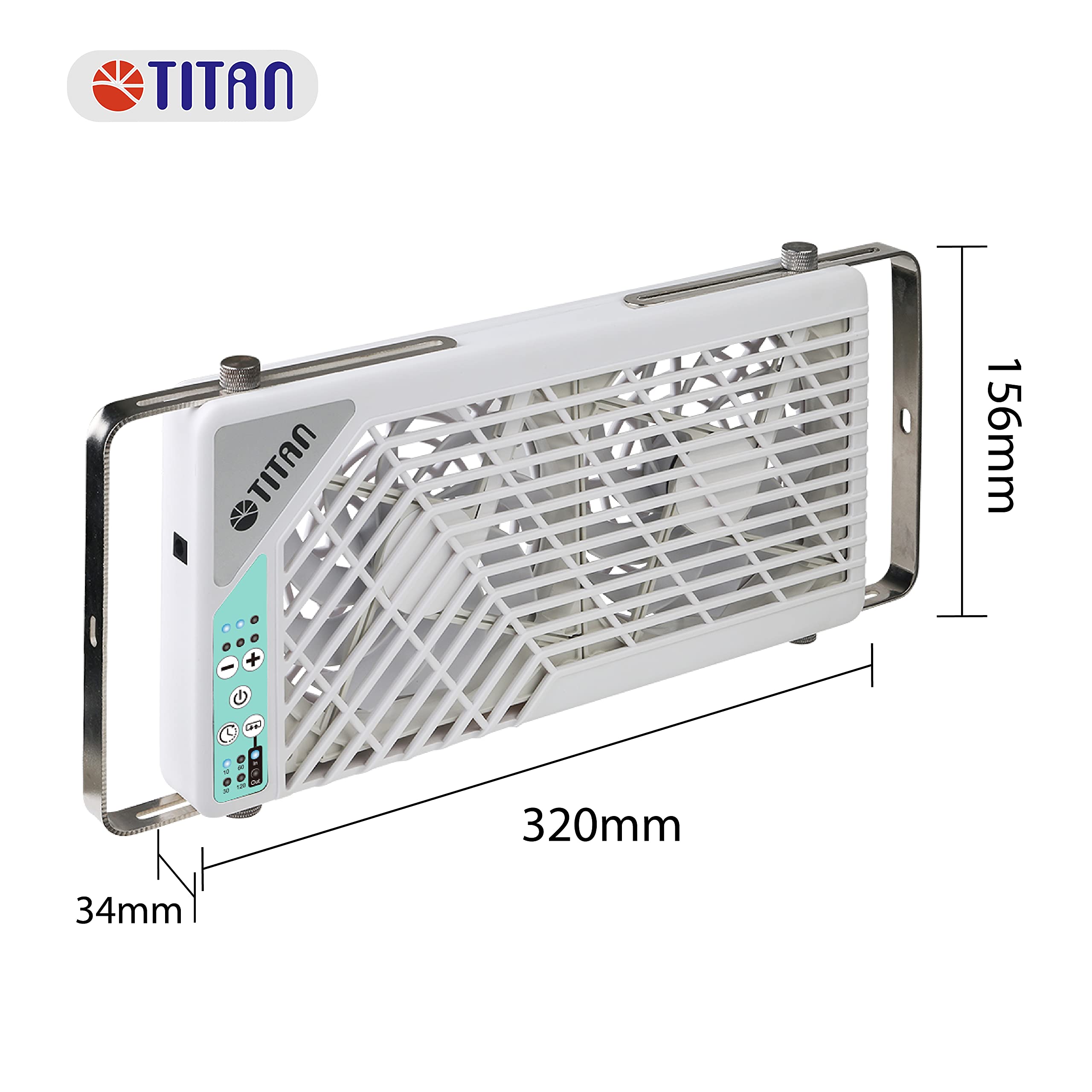12V DC Window fan with RF Controller