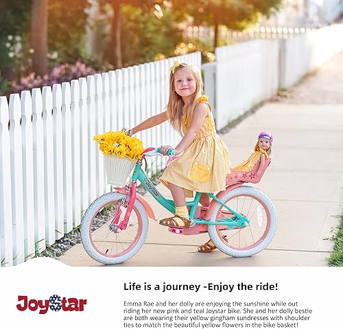 Miniatura 4 de JOYSTAR Unicorn Kids Bike for Girls Ages 2-9 Years Old, 12 14 16 18 Inch Kids Bike with Training Wheels, Doll Seat, Streamers and Basket, Toddler