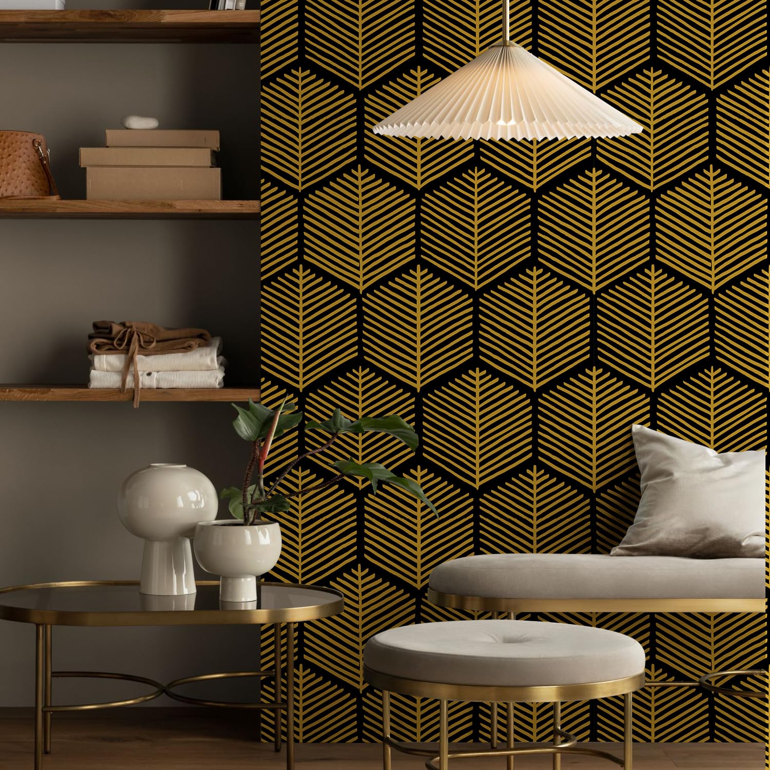 Carta Da Parati Autoadesiva MyforHD - Motivo Geometrico A Strisce Impermeabile Per Bagno, Cucina E Camera - Foto 5