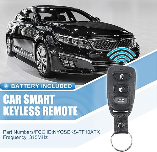 Miniatura 2 de X AUTOHAUX 4 botones de entrada sin llave de coche control remoto llavero de proximidad Smart Fob NYOSEKS-TF10ATX para Kia Optima 2011-2013 315MHz
