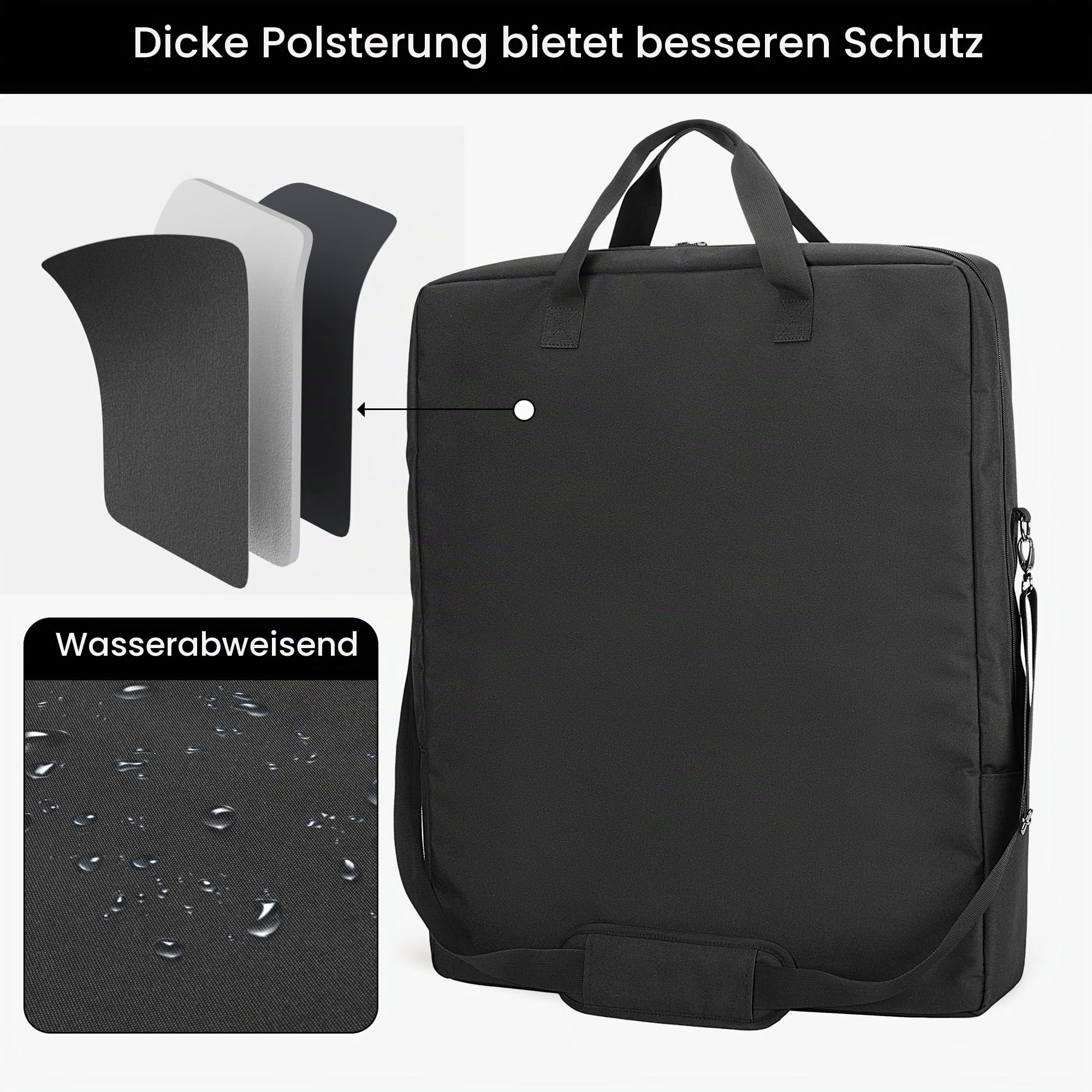 HODRANT Tragbare Solarpanel Tasche. Solarpanel Tasche mit Schultergurt