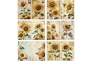 Vintage Paper Sunflowers: A Creative Touch for Your Crafting Projects