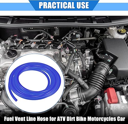 Miniatura 2 de Manguera de ventilación de combustible, 0.2 x 157 pulgadas, tubo universal de manguera de gasolina de 0.197 in x 13.1 ft, tubo universal para