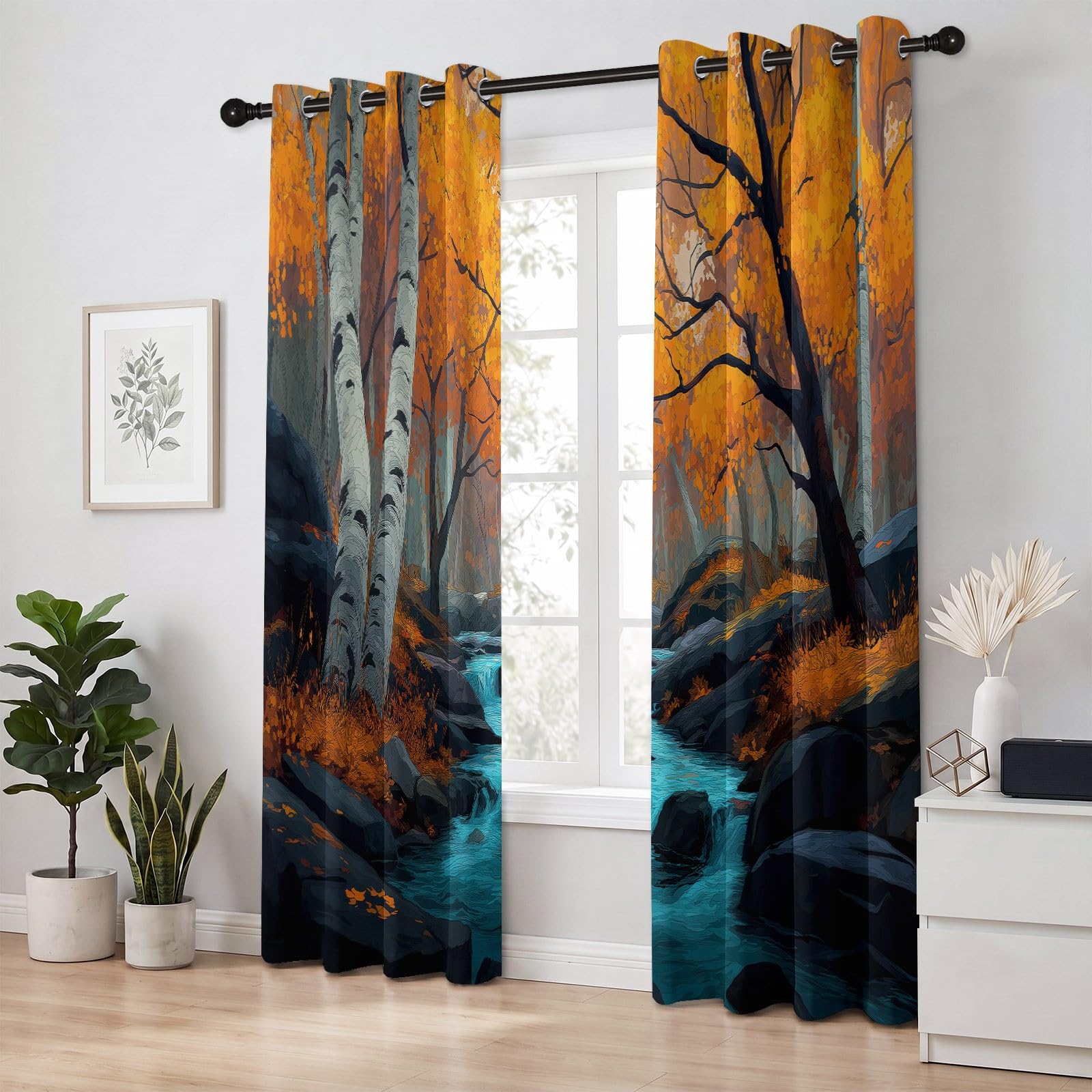 Tende oscuranti in stile rustico, 175 x 140 cm (altezza x larghezza), set