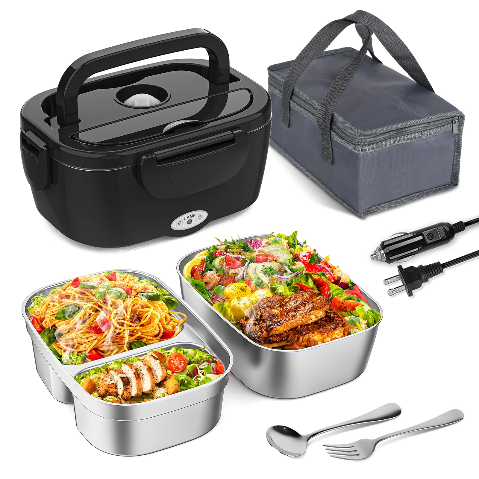 Lonchera eléctrica portátil de 1.5L para evitar la comida fría en el trabajo
