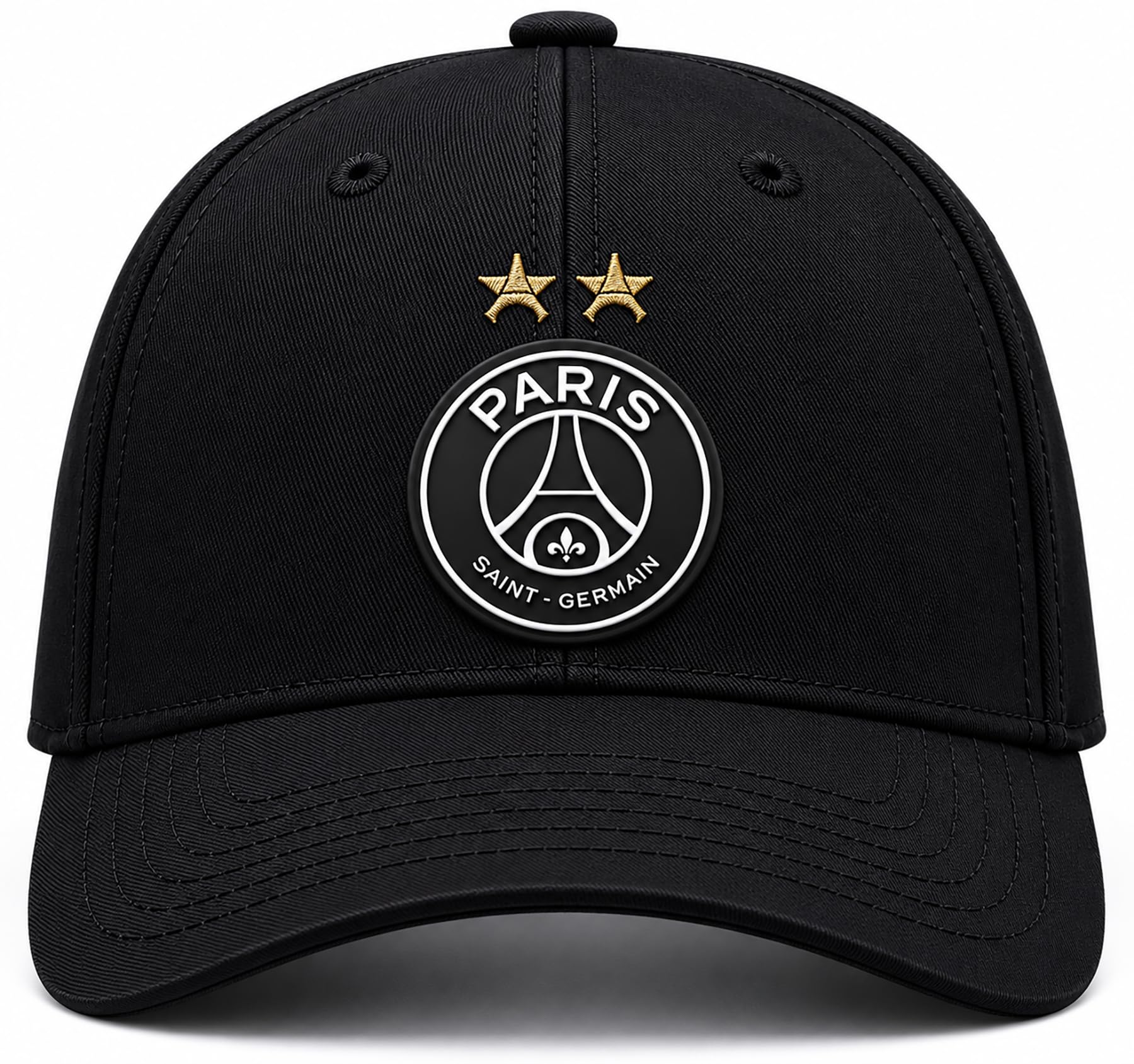 PSG Casquette 2 étoiles - Collection Officielle Paris Saint Germain - Taille réglable