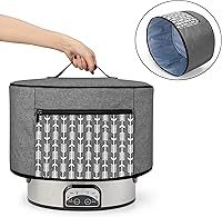 Vista 2 de YARWO Cubierta antipolvo para olla de cocción lenta compatible con olla de cocción lenta y Hamilton Beach de 6 a 8 cuartos de galón, cubierta libre