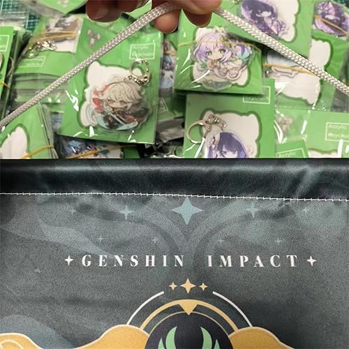 Miniatura 2 de Neuvillette Wriothesley Póster Genshin Impacto Colgante Pintura Pergamino Dibujos Animados Decoración de Pared