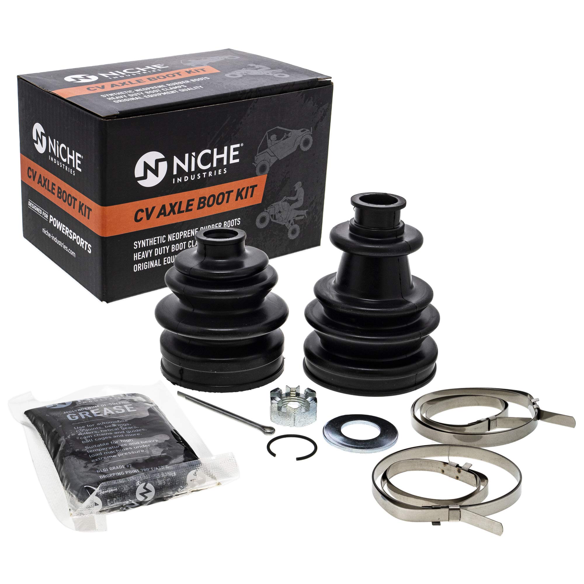 NICHE Front CV Axle Boot Kit For Polaris Ranger ATV Pro 500 5411106 2202910 ATV