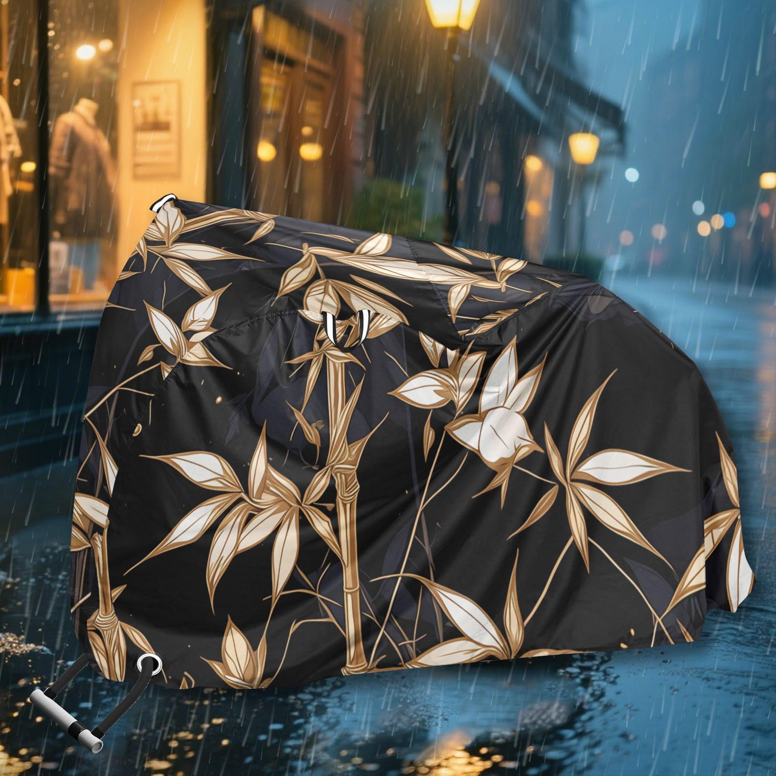 Housse imperméable pour vélo avec trous de verrouillage - Résistante aux UV - Pour intérieur et extérieur - Pour vélo électrique de montagne et route - Convient à la plupart des protections para