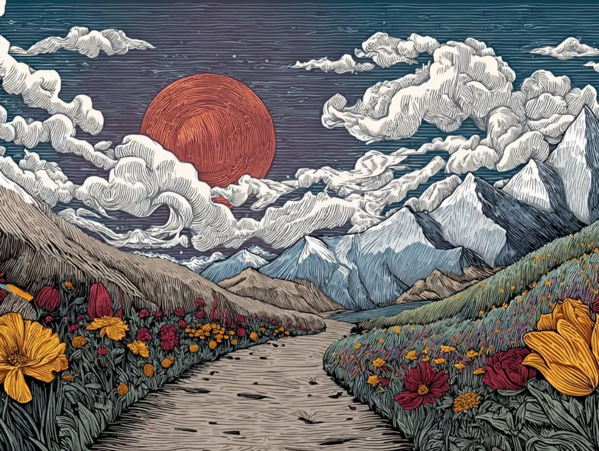 Fiori Tramonto, 5000 Pezzi Puzzle Classici, per Adulti YHPGL6-417
