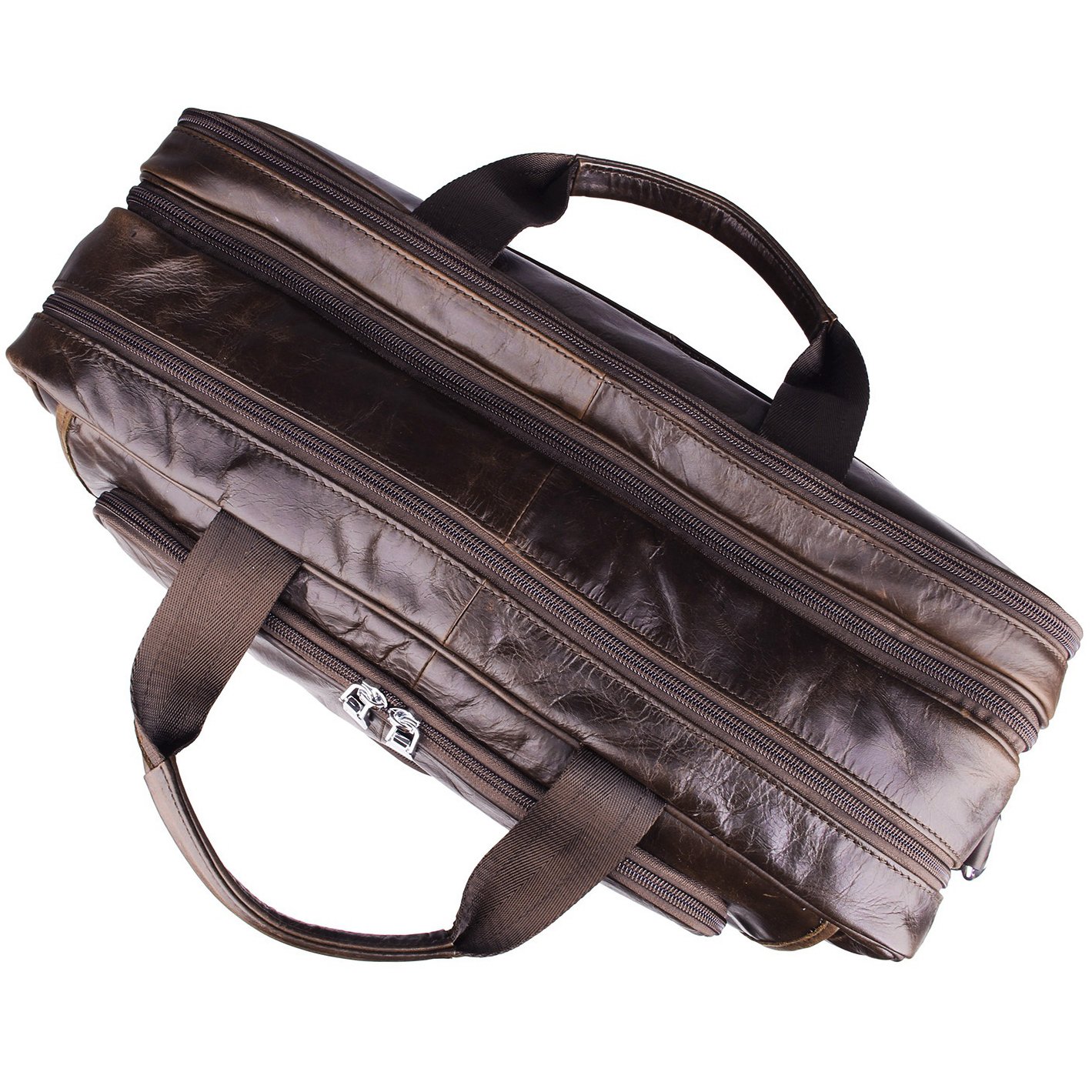 Ab Earth Vintage Leather Mens Briefcase Laptop Bag Messenger Handbag |  Desertcart Aruba