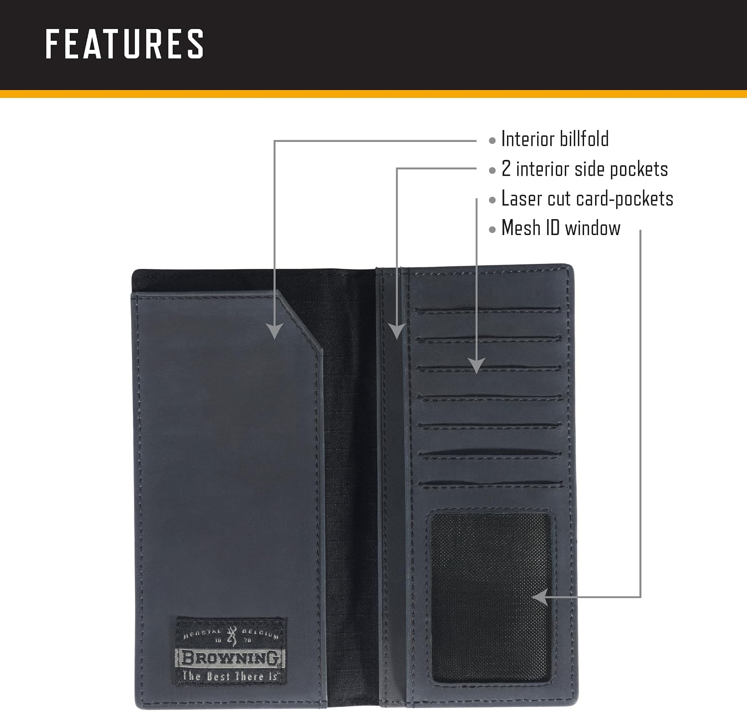Browning Men's Tactical Heavy-Duty Wallets, Available in Multiple Styles