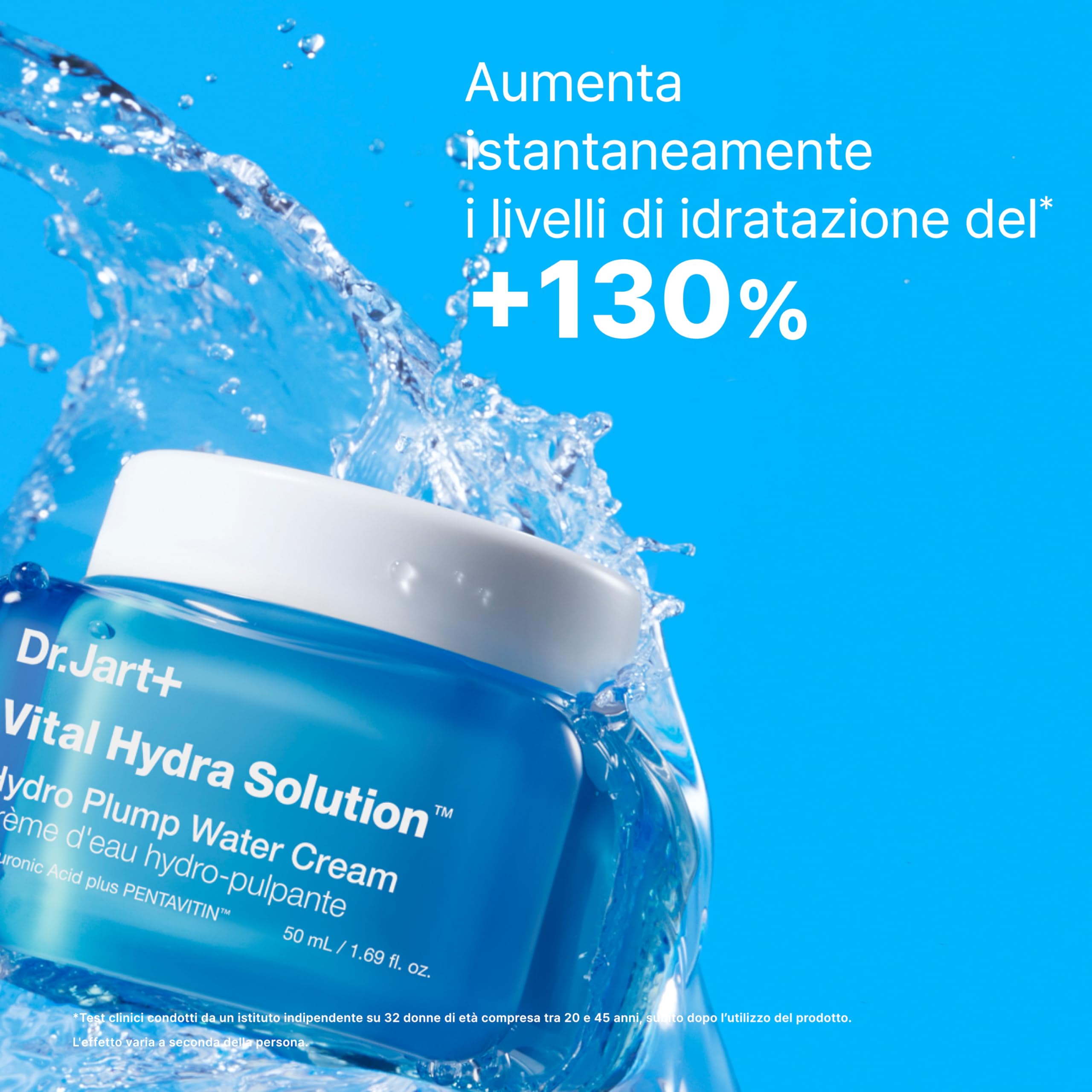 Dr.Jart+ Vital Hydra Solution Water Cream Glow | Crema illuminante idratante viso con Acido Ialuronico |Skincare coreana