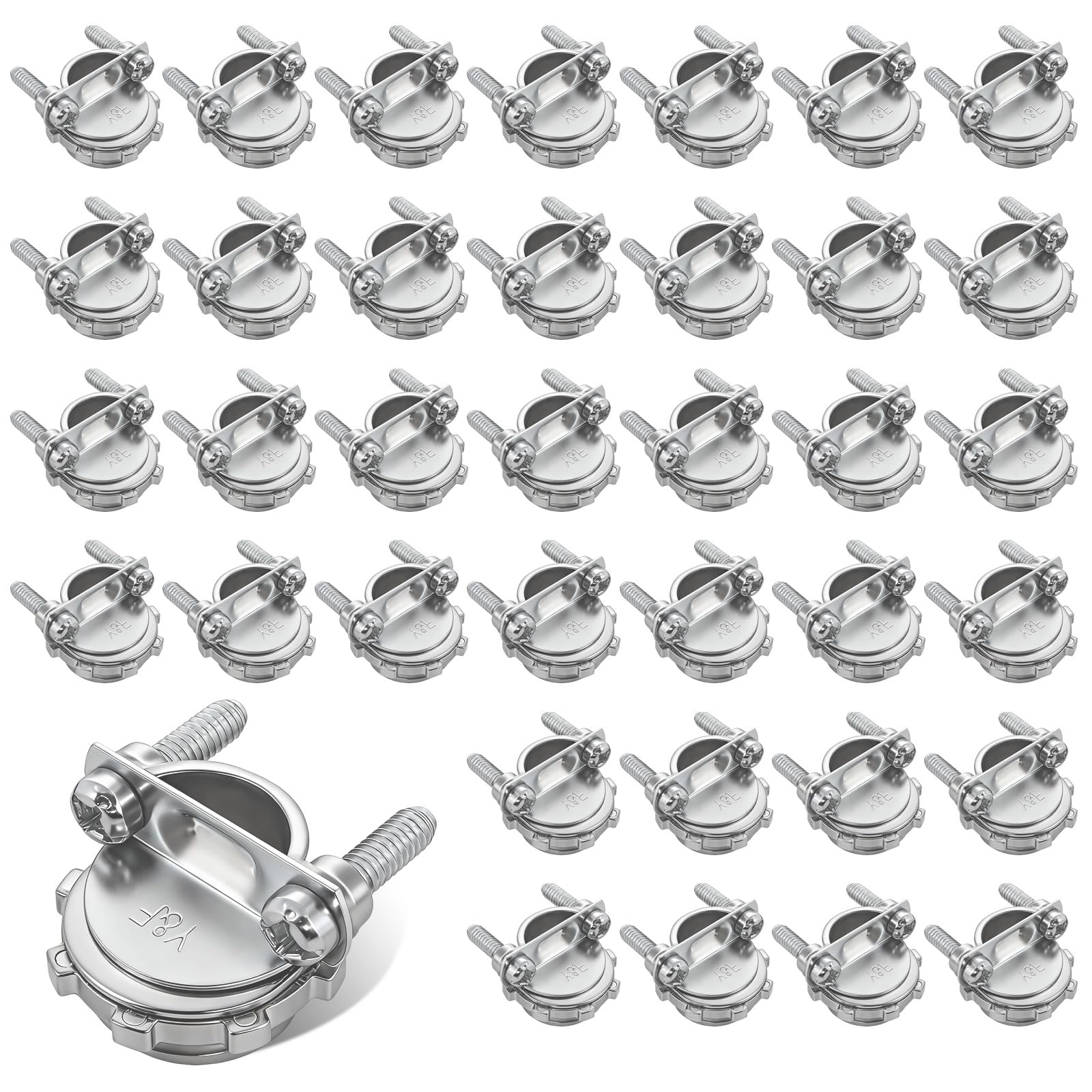 36 PCS 3/8" Cable Connectors for Romex/AC/MC/Flex, Zinc Alloy Wire Clamps