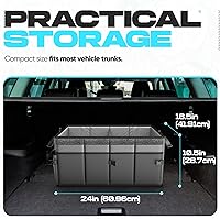 Vista 4 de FORTEM Organizador de maletero para SUV, organizador de maletero de automóvil, almacenamiento plegable, accesorios de coche para mujeres y hombres