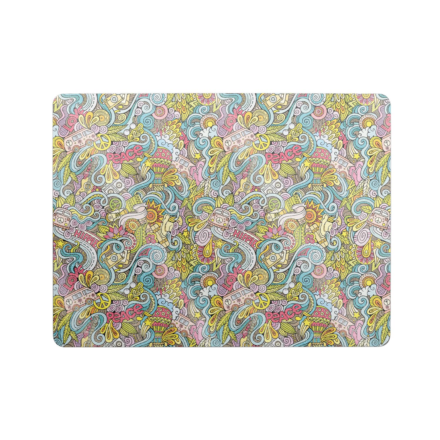Glossy Glitter Laptop Skin Compatible with Microsoft Surface Laptop 8 13" (2025) - Ultra Hippie - Premium 3M Vinyl Protective Wrap Decal Cover - Easy to Apply | Crafted in The USA by MightySkins