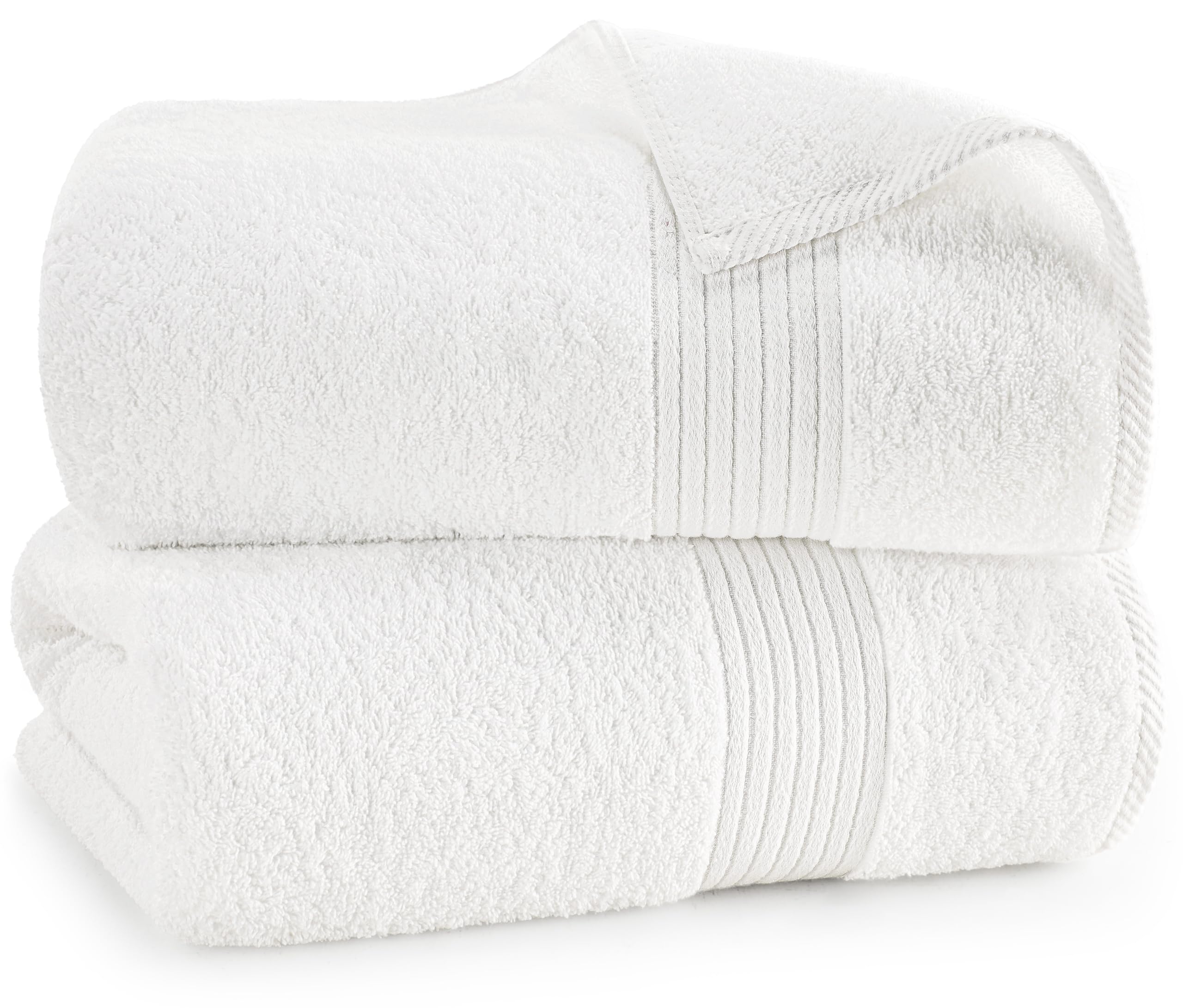 Utopia Towels Extra Large Bath Sheets 2 Pack, 35 by 70 Inches,100% Cotton Highly Absorbent & Quick Dry Bath Towel for Adults, Super Soft Towel, White