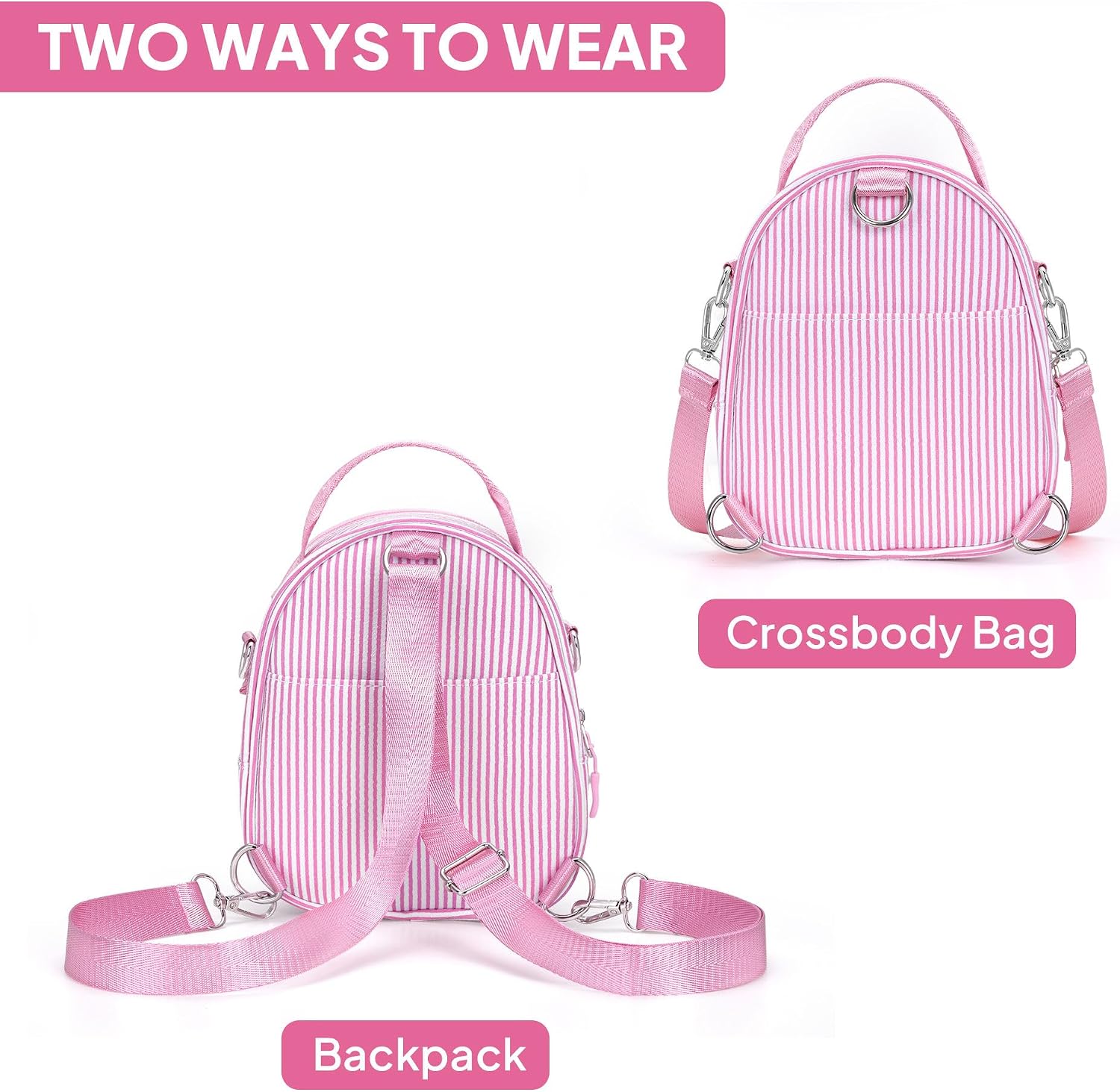 YOOLIFE Birthday Gifts for 2 3 4 5 6 7 8 9 10 Year Old Girls - Little Girls Purse for Kids, Initial Crossbody Bag for Girl Kid, Gifts for Kids Toddler Girl Daughter Sister Niece Accessories, Pink A