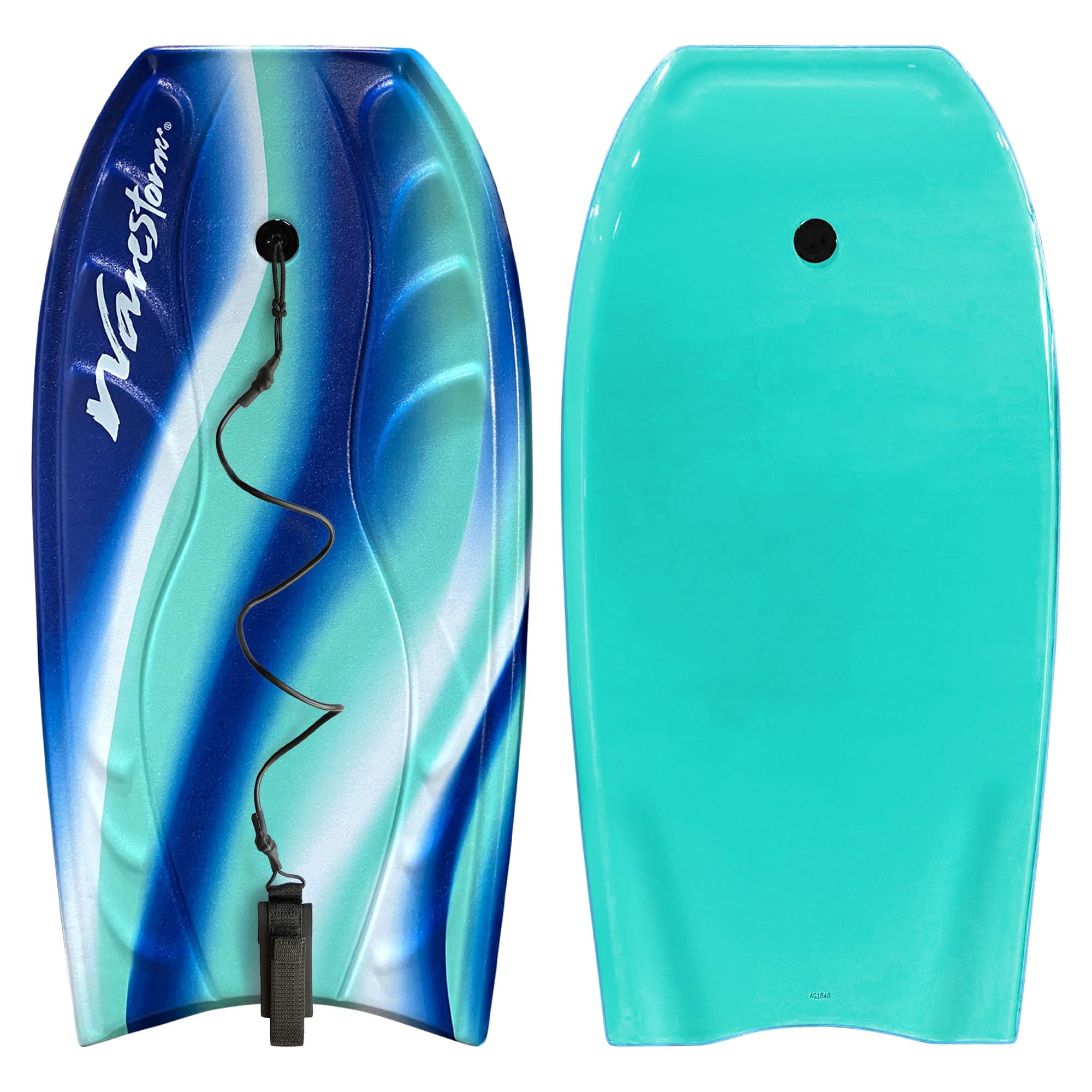Wavestorm Bodyboard de Espuma de 40 Pulgadas | Bodyboards recreativos para Principiantes en Todos los Niveles de Surf | Cubierta contorneada y Fondo de Canal | para Lake Pool Beach
