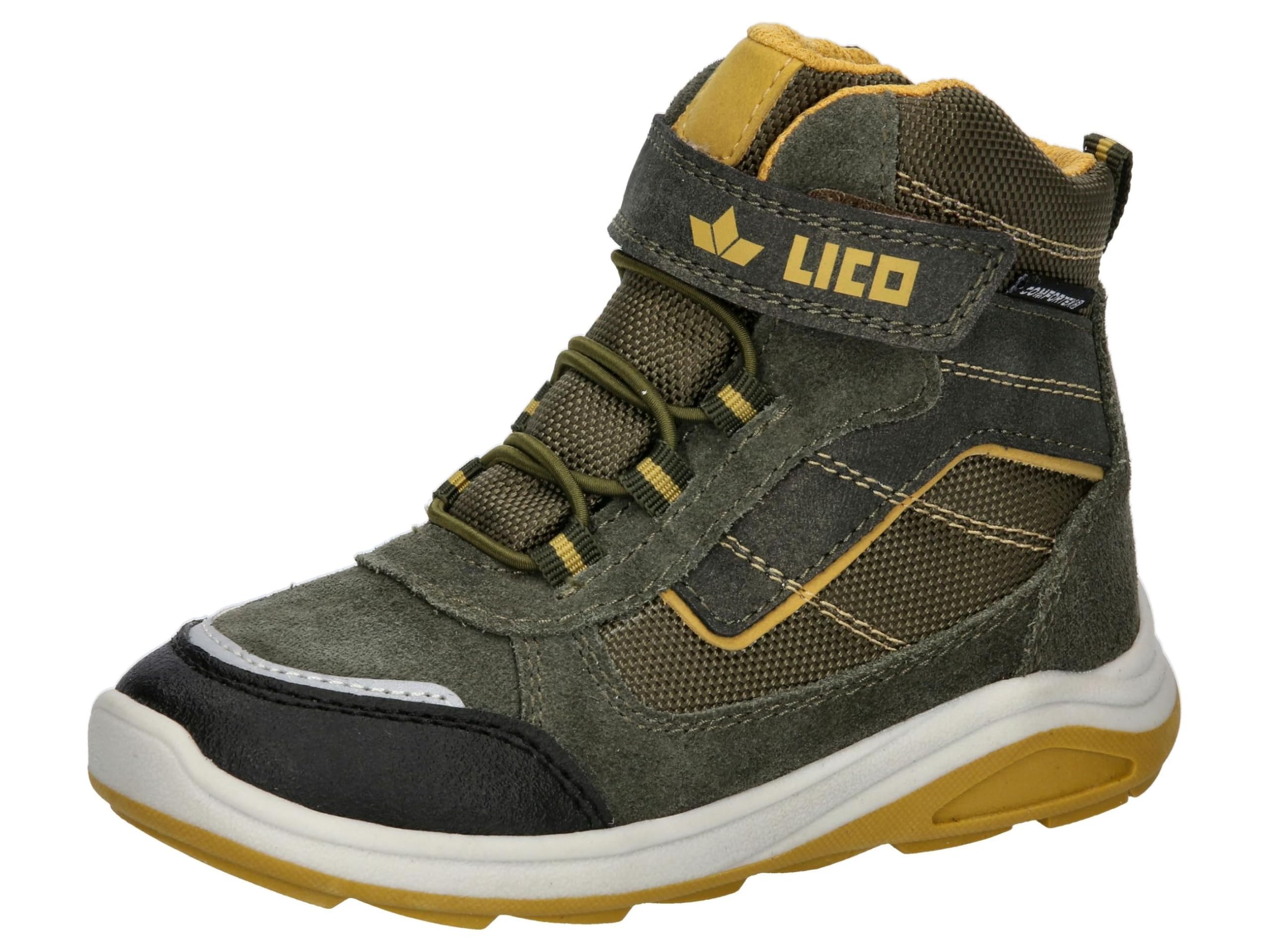Lico Jarek VS Sneaker, Oliv/Beige, 10 UK Child