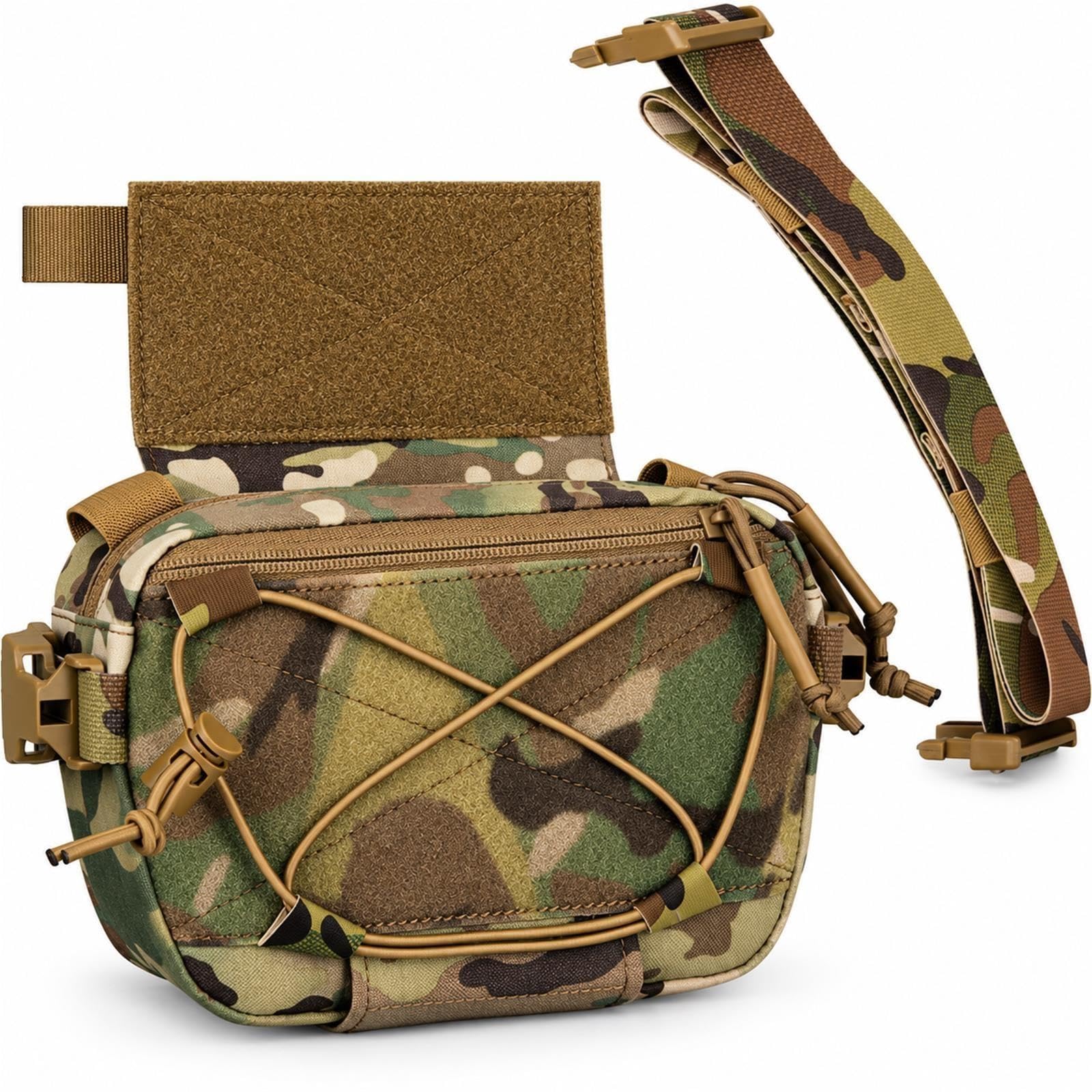Tasca Dangler Modulare in Nylon 500D, Borsa Vita e Torace con Cinghia