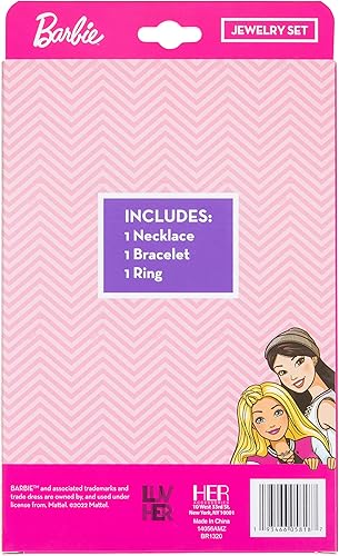 Miniatura 6 de LUV HER Conjunto de Joyas para Niñas – Conjunto de Caja de Joyas de Juguete de 3 Piezas para Vestirse con Collar de Cuentas, Pulsera y Anillo