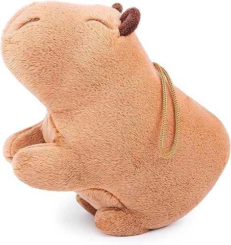 Peluche de Capybara realista, color marrón, mini juguete de peluche de Capybara, juguetes de súper mascotas, juguete para niños, juguetes para