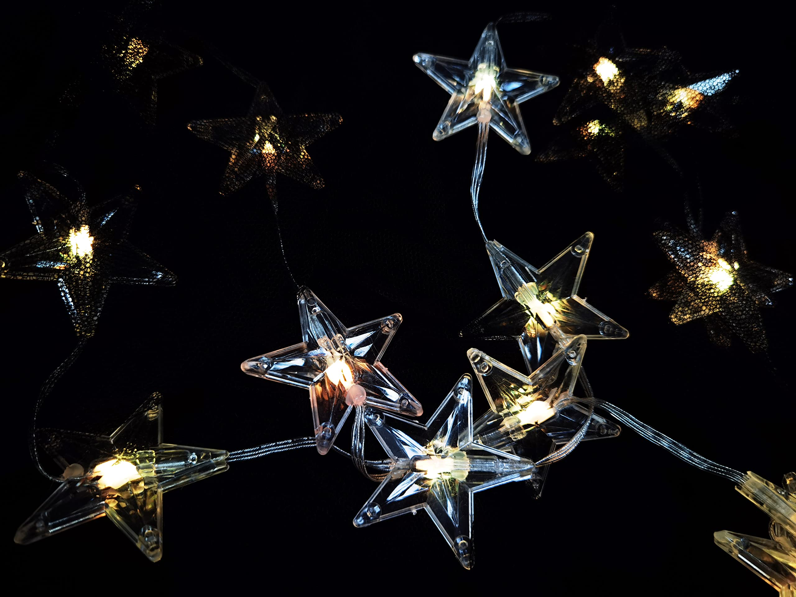 Comtelek Bed Canopy with LED Star Lights, Canopy Bed Curtain with RGB Color Changing String Lights with Smart App Control Remote for Princess Girls Bedroom, Suggested for Twin Full Queen King Bed