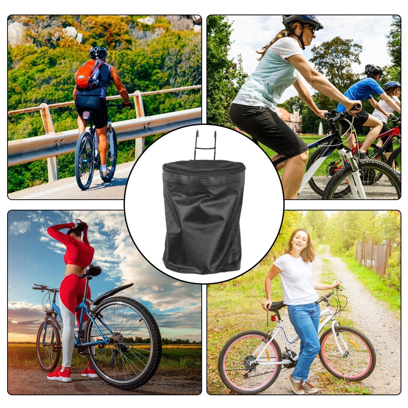 Inklapbare fietsmand voor op de fiets - quick click drager