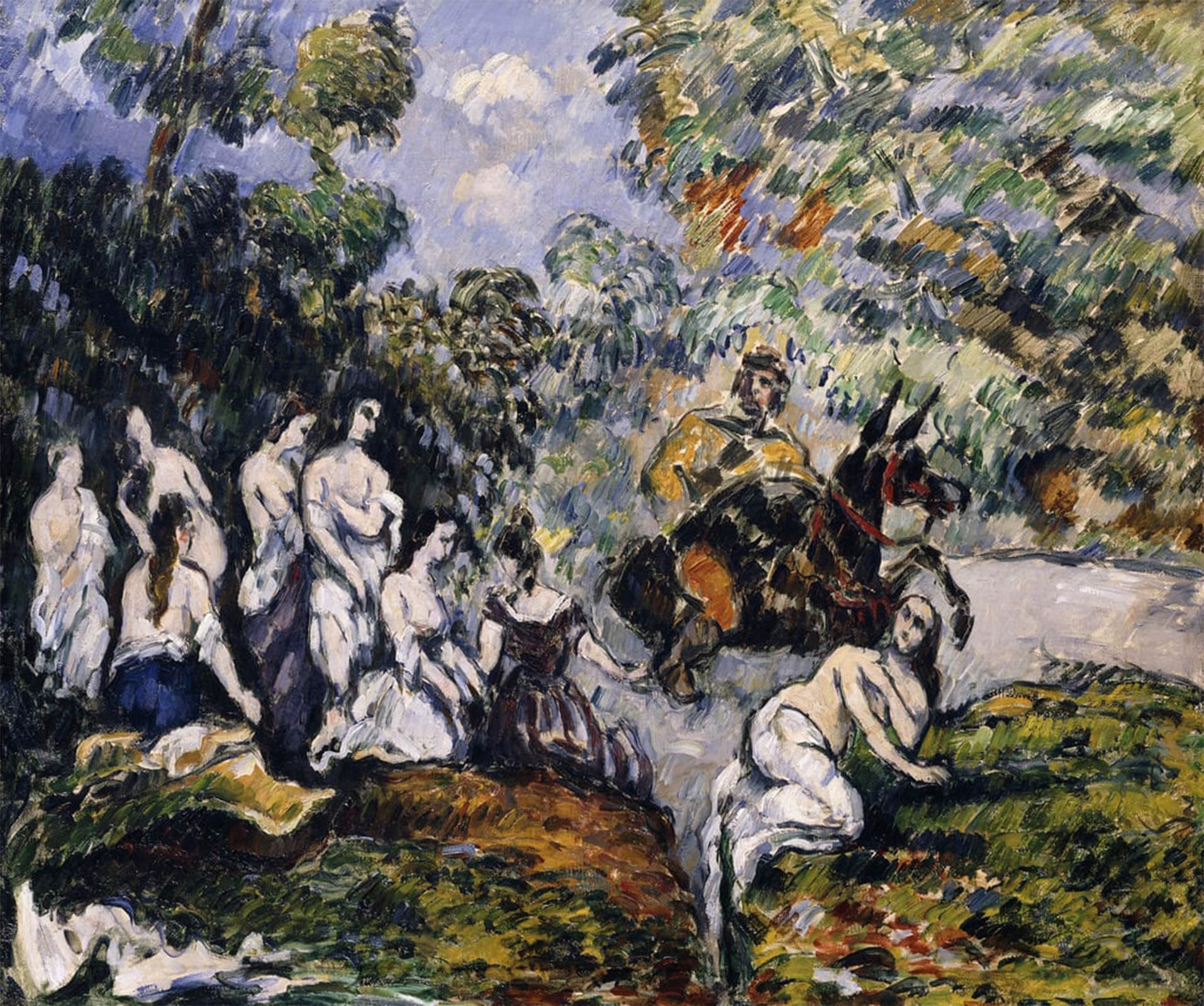 SERENDIPITP Retro Picture Poster Wall Art Pictures Painting Scene Legendaire by Paul Cézanne Wall Art Canvas Print for Wall Decor 60x90cm